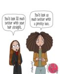 Illustrator Shares the Hardships of Being Tall and Curly