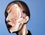 Artist Covers His Portraits with Thick Layers of Paint