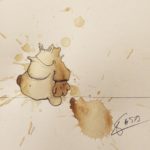 Designer Creates Coffee Monsters Out of Coffee Stains