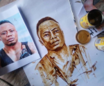 Ennock Mlangeni Makes Amazing Portraits Using Coffee Stains