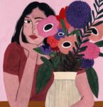 Illustrator Draws Fashionable Women Engulfed by Flowers