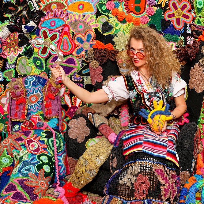 Meet The Artist Who Crochets Everything Around Her