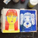 Julianna Brion Uses Old Books As Canvases