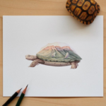 Watercolor Artist Creates Beautiful Images By Merging Fauna And Flora