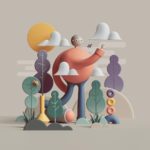 Clean, Contemporary, and Playful: Peter Tarka’s 3D Illustrations