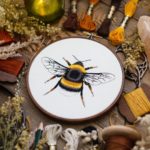 Embroidered Butterflies and Other Insects by Emilie Ferris